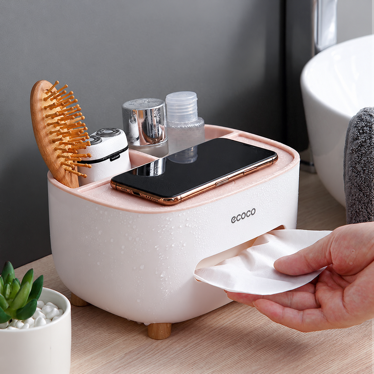 LIVING BOX｜多機能ティッシュボックス＆デスク収納ケース